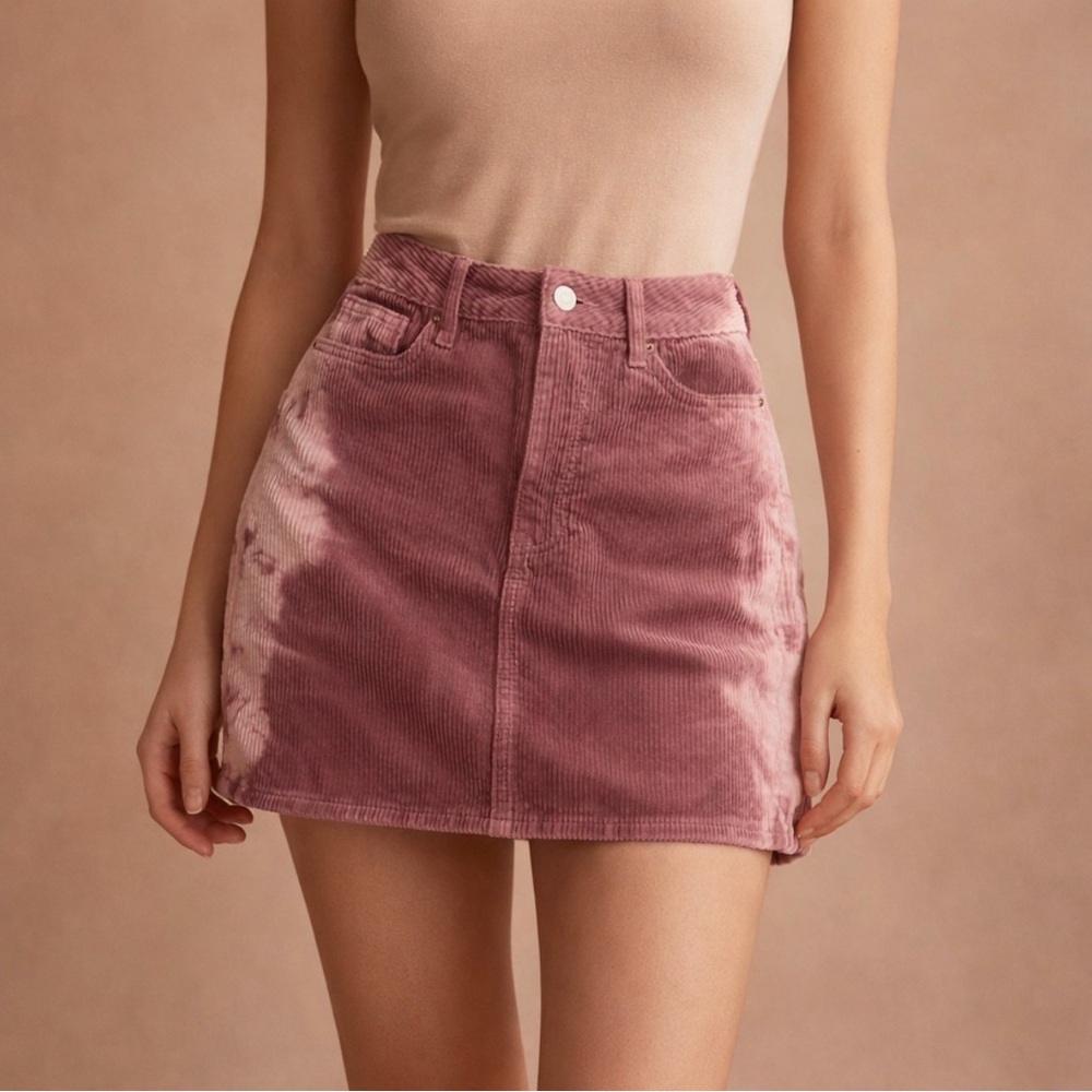 PacSun Mauve Pink Corduroy Mini Skirt Size 25